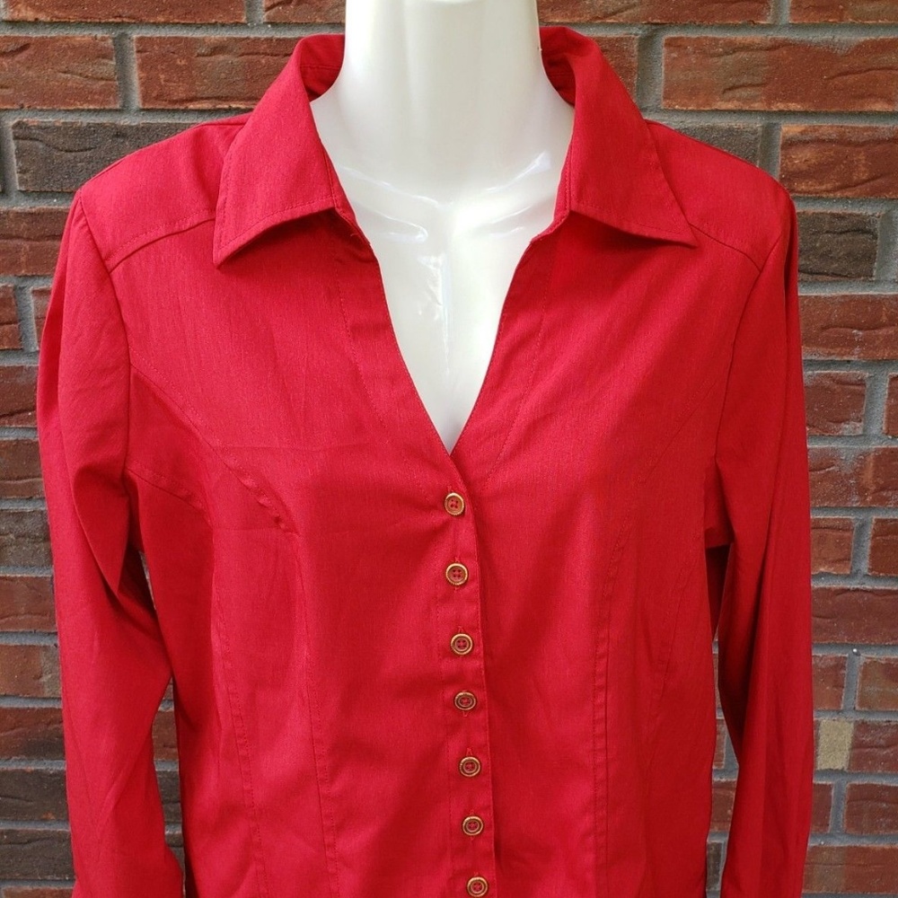 CATO WOMAN BUTTON DOWN SHIRT M